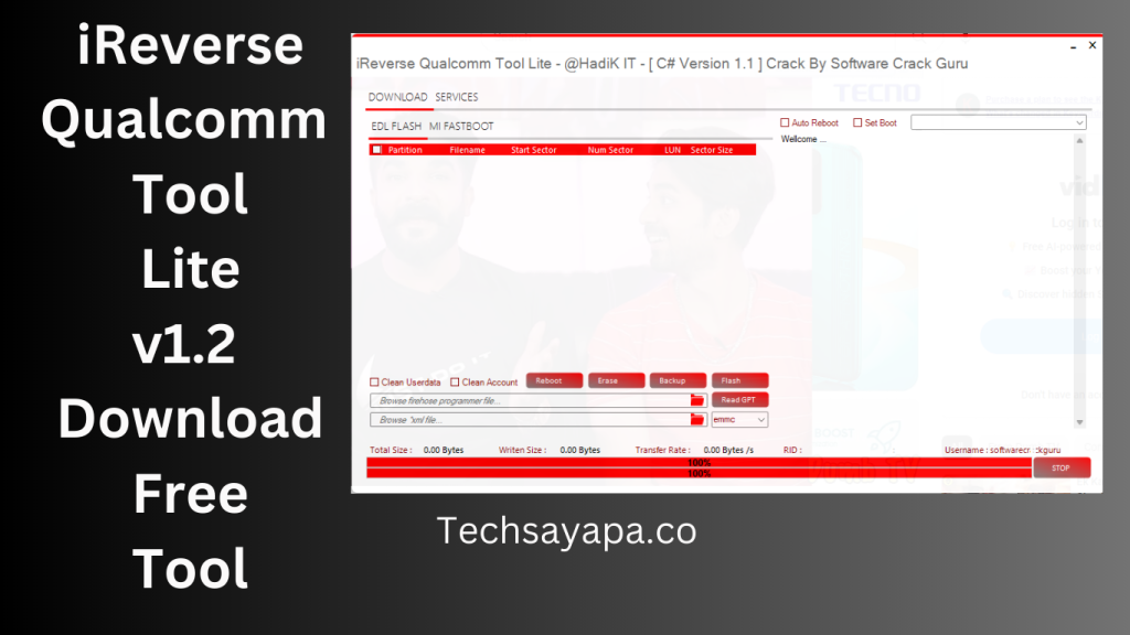iReverse Qualcomm Tool Lite v1.2 Download Free Tool