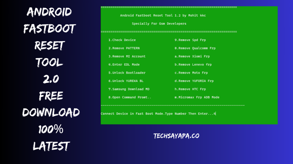 Android Fastboot Reset Tool 2.0 Free Download 100% Latest