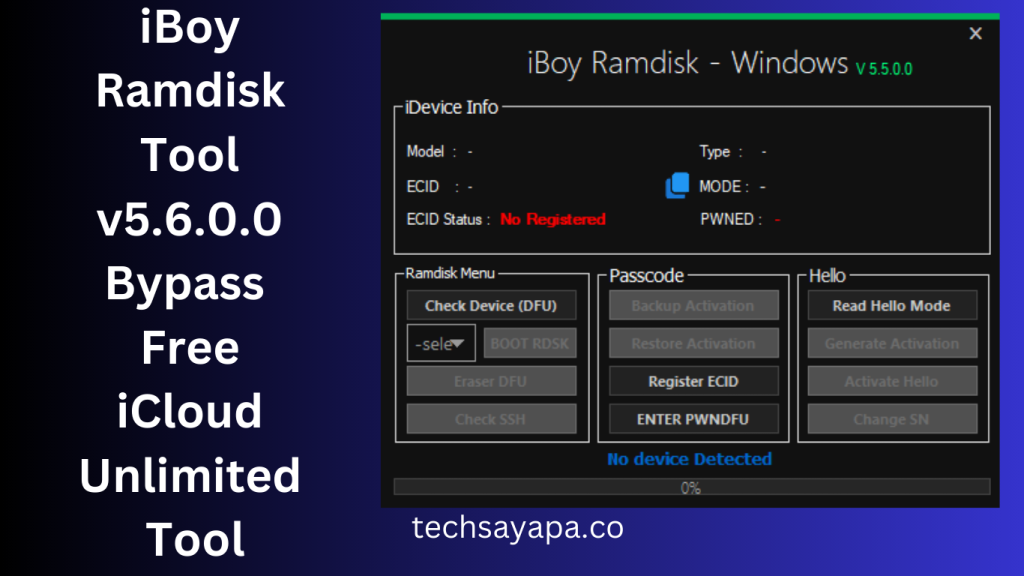 iBoy Ramdisk Tool v5.6.0.0 Bypass Free iCloud Unlimited Tool