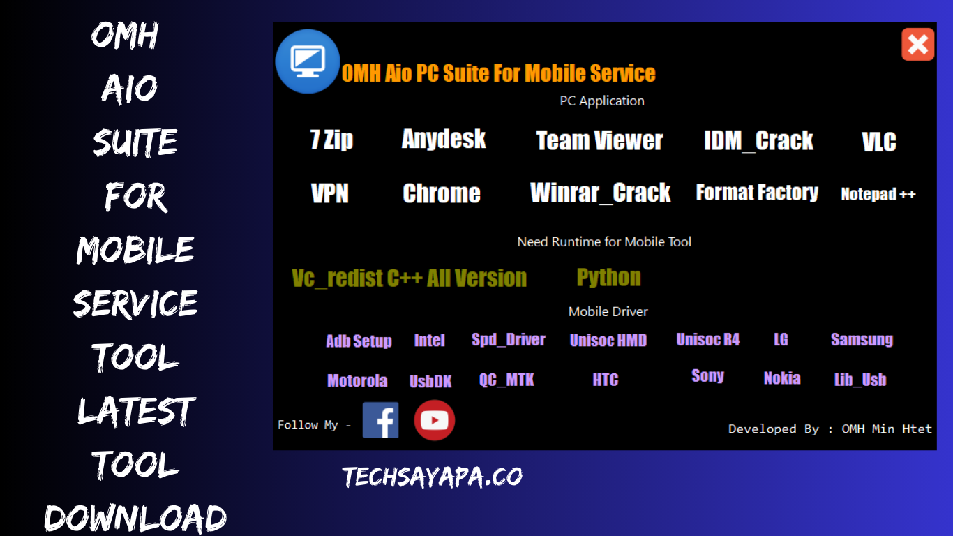 OMH AIO Suite for Mobile Service Tool Latest Tool Download