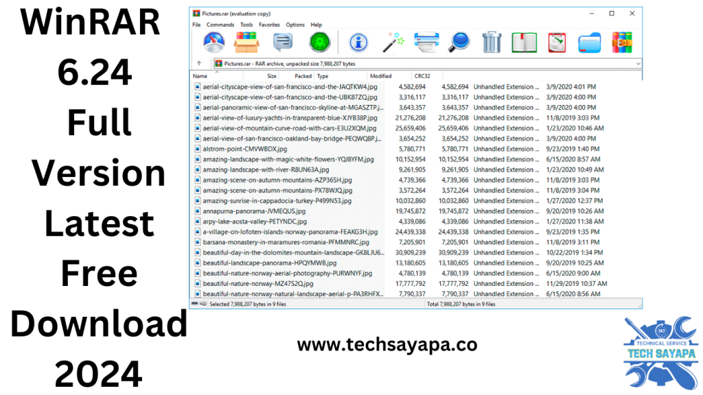 WinRAR 6.24 Full Version Latest Free Download 2024